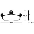 Plaquettes de frein TECNIUM MX/Quad métal fritté - MO108