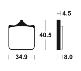 Plaquettes de frein TECNIUM Performance métal fritté - MF370