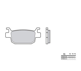 Plaquettes de frein BREMBO Scooter carbone céramique - 07064CC - 1035752