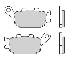 Plaquettes de frein BREMBO route carbone céramique - 07HO3607 - 1036367