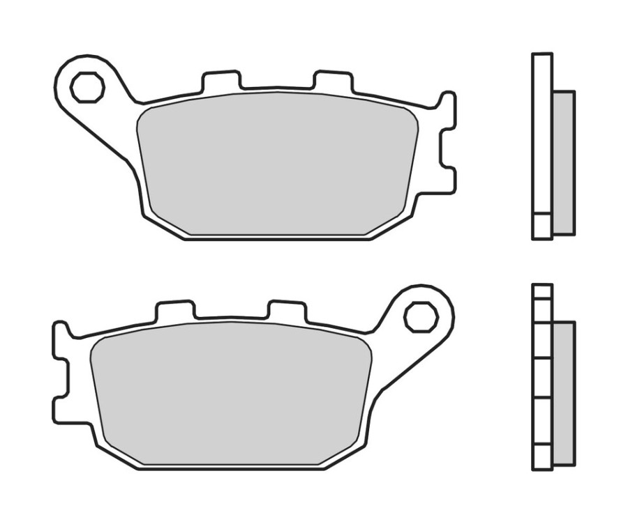 Plaquettes de frein BREMBO route carbone céramique - 07HO3607