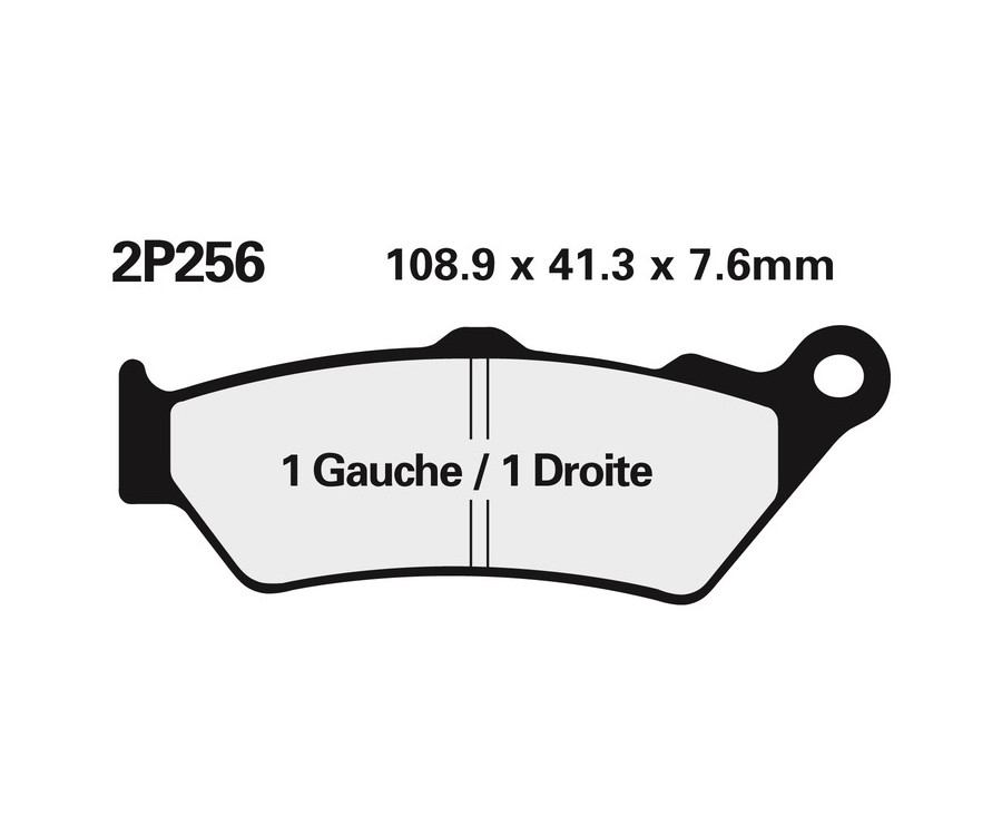 Plaquettes de frein NISSIN route semi-métallique - 2P-256NS