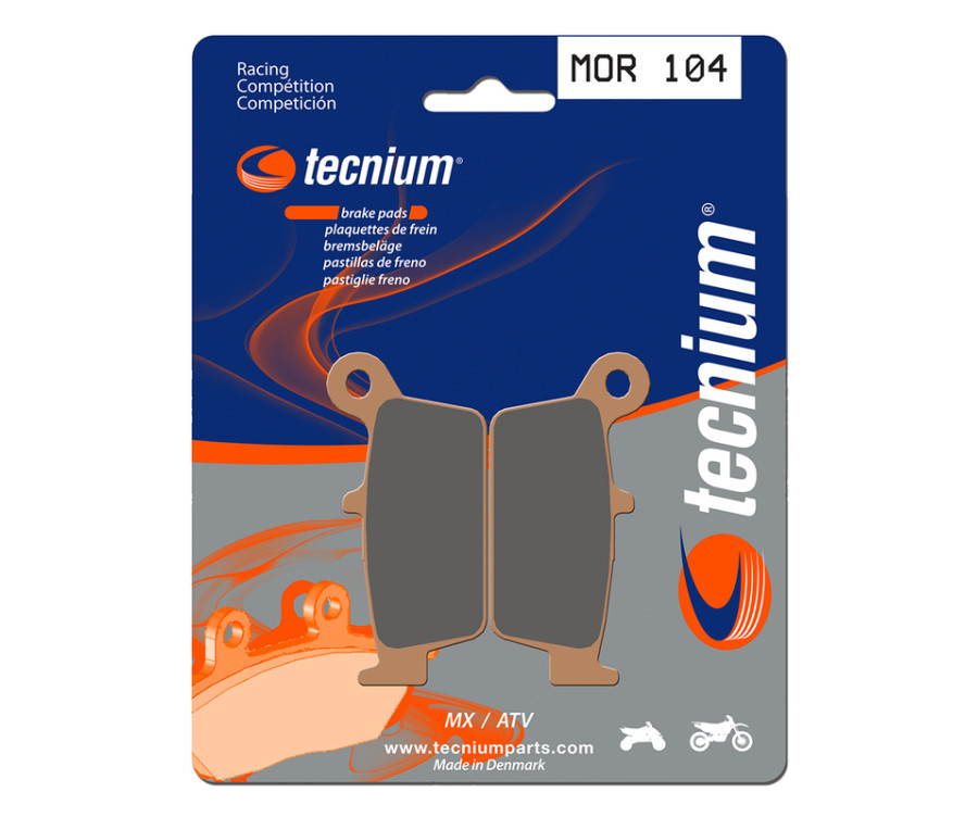 Plaquettes de frein TECNIUM Racing MX/Quad métal fritté - MOR104