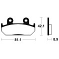 Plaquettes de frein TECNIUM route organique - MA93