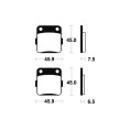 Plaquettes de frein TECNIUM MX/Quad métal fritté - MO62