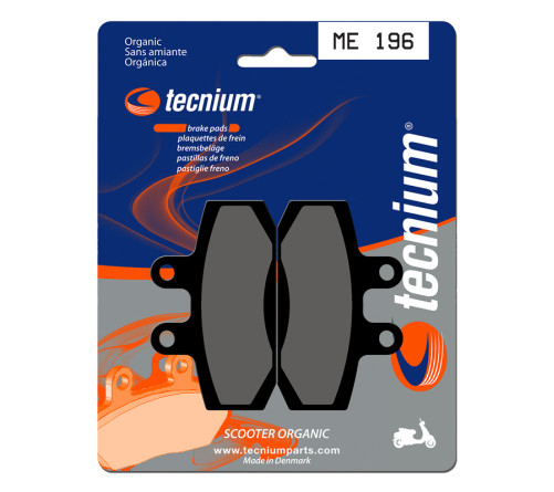 Plaquettes de frein TECNIUM Scooter organique - ME196 - 1022633