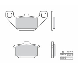 Plaquettes de frein BREMBO route métal fritté - 07KA08SA - 1036064