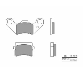 Plaquettes de frein BREMBO route carbone céramique - 07GR11CC - 1035872