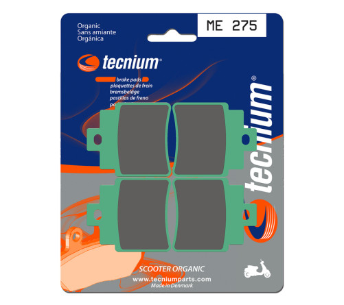 Plaquettes de frein TECNIUM Scooter organique - ME275 - 1022662