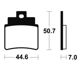 Plaquettes de frein TECNIUM Scooter organique - ME275