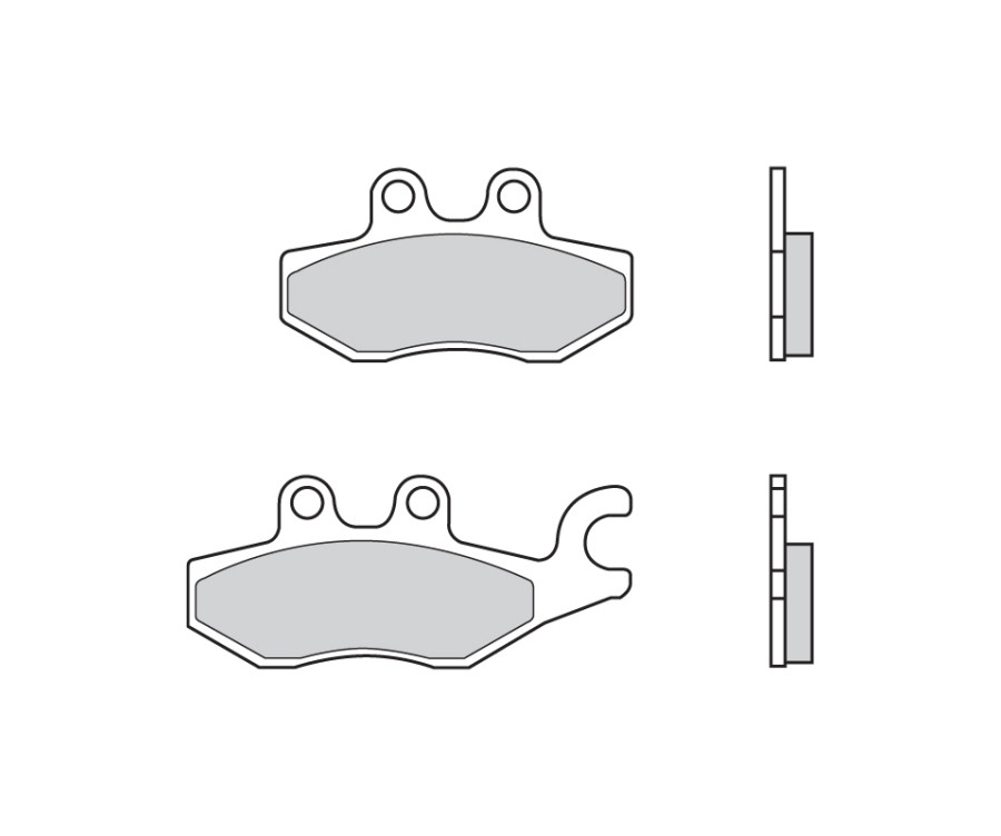 Plaquettes de frein BREMBO Scooter métal fritté - 07060XS