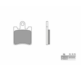 Plaquettes de frein BREMBO route métal fritté - 07YA09SA - 1036203