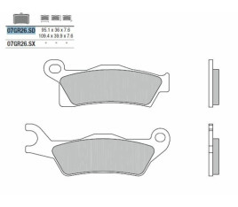 Plaquettes de frein BREMBO Off-Road métal fritté - 07GR26SD - 1035888