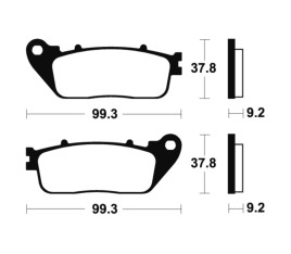 Plaquettes de frein TECNIUM Performance métal fritté - MR362