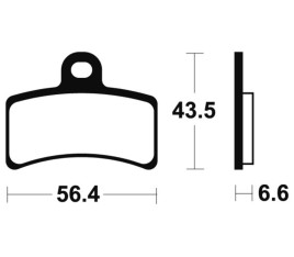 Plaquettes de frein TECNIUM route organique - MA315