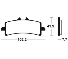 Plaquettes de frein TECNIUM Racing métal fritté carbone - MCR341