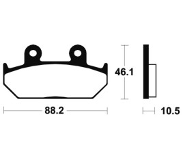 Plaquettes de frein TECNIUM Performance métal fritté - MF147