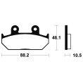 Plaquettes de frein TECNIUM Performance métal fritté - MF147