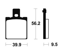 Plaquettes de frein TECNIUM route organique - MA146