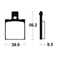 Plaquettes de frein TECNIUM route organique - MA146