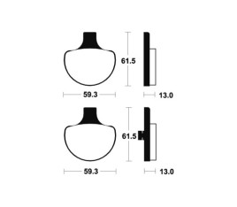 Plaquettes de frein TECNIUM Performance métal fritté - MF79