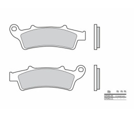 Plaquettes de frein BREMBO Scooter carbone céramique - 07045 - 1035694