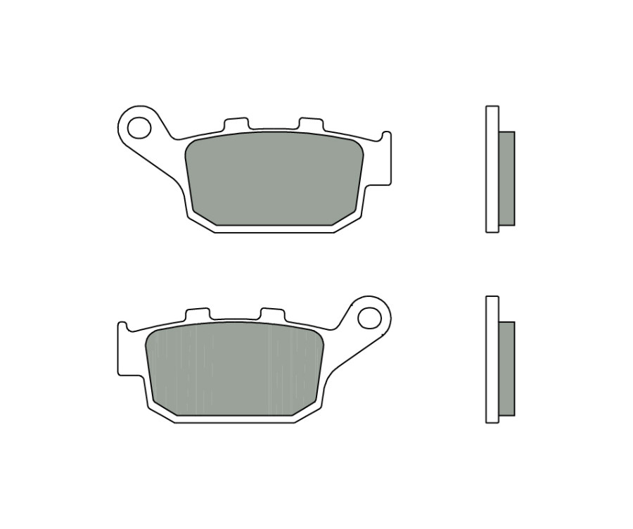 Plaquettes de frein BREMBO route métal fritté - 07HO53SP