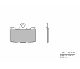 Plaquettes de frein BREMBO route métal fritté - 07HD19SA - 1048884