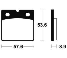 Plaquettes de frein TECNIUM Performance métal fritté - MF140