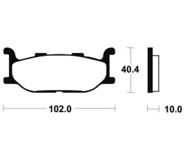 Plaquettes de frein TECNIUM Performance métal fritté - MF163