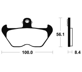 Plaquettes de frein TECNIUM Performance métal fritté - MF203