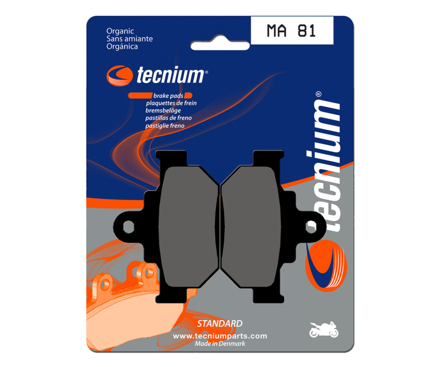 Plaquettes de frein TECNIUM route organique - MA81