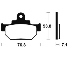Plaquettes de frein TECNIUM route organique - MA81