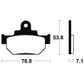 Plaquettes de frein TECNIUM route organique - MA81