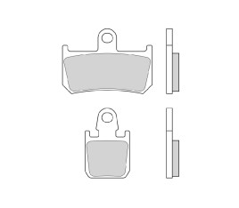 Plaquettes de frein BREMBO type 07YA46 SR métal fritté - sport