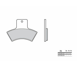 Plaquettes de frein BREMBO Off-Road métal fritté - 07PO04SD