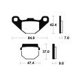 Plaquettes de frein TECNIUM MX/Quad métal fritté - MOA044