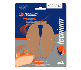 Plaquettes de frein TECNIUM Maxi Scooter métal fritté - MSS312 - 1023210