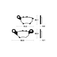 Plaquettes de frein TECNIUM Scooter organique - ME374