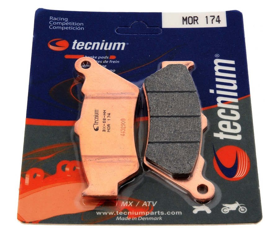 Plaquettes de frein TECNIUM MX/ATV métal fritté - MOR174