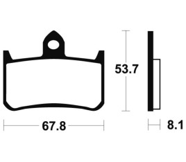 Plaquettes de frein TECNIUM Performance métal fritté - MF122