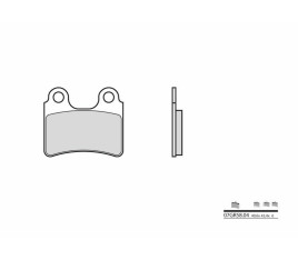 Plaquettes de frein BREMBO route carbone céramique - 07GR5804