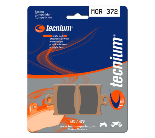 Plaquettes de frein TECNIUM Racing MX/Quad métal fritté - MOR372 - 1023000