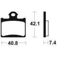 Plaquettes de frein TECNIUM Racing MX/Quad métal fritté - MOR372