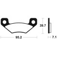 Plaquettes de frein TECNIUM MX/Quad métal fritté - MO408