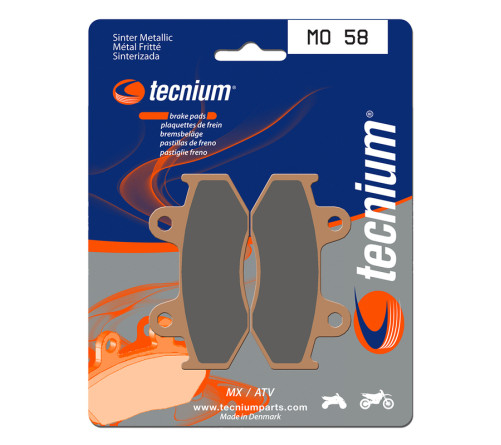 Plaquettes de frein TECNIUM MX/Quad métal fritté - MO58 - 1022914