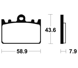 Plaquettes de frein TECNIUM Performance métal fritté - MF166