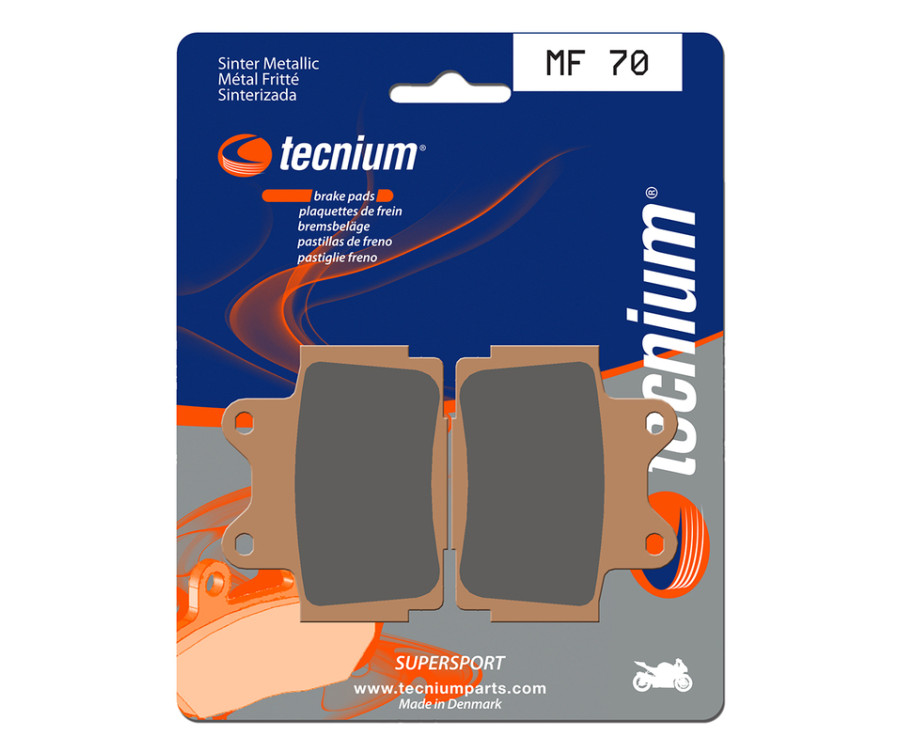 Plaquettes de frein TECNIUM Performance métal fritté - MF70