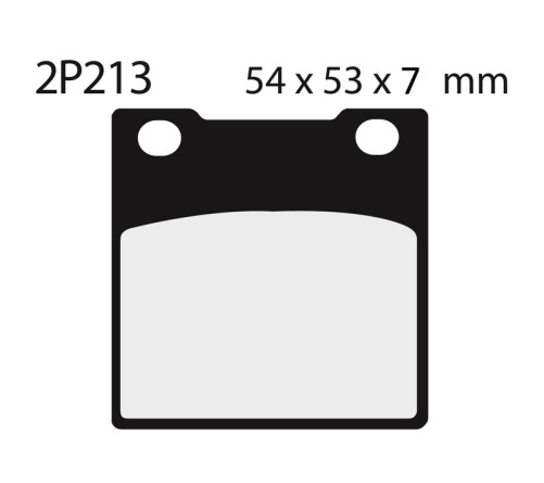 Plaquettes de frein NISSIN route semi-métallique - 2P-213NS - 1036640