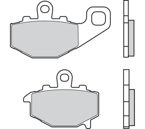 Plaquettes de frein BREMBO route carbone céramique - 07KA1617 - 1036373